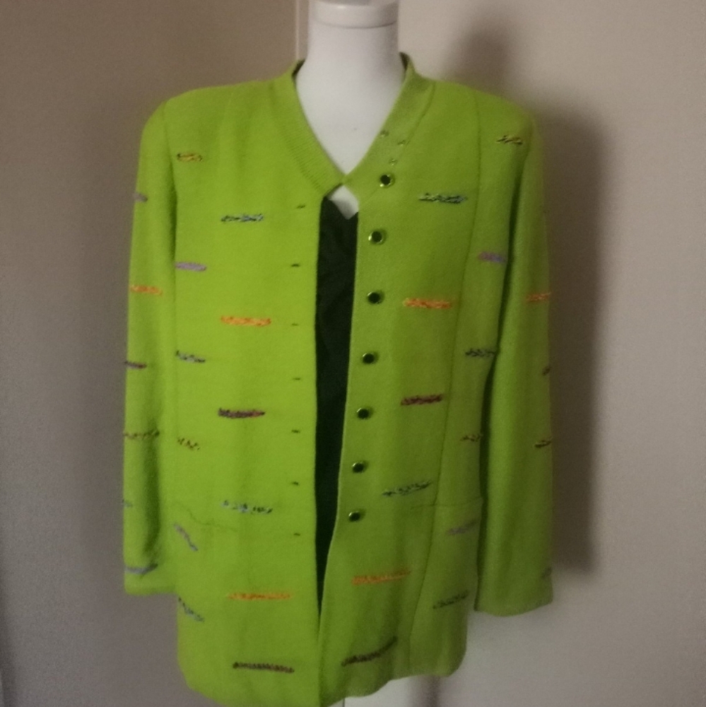 Women's lime green sweater